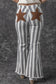 Stripe Star Embellished Western Flare Jeans

	


		These stylish flared jeans are versatile and eye-catching
	
	
		The high waistline makes your legs look longer
	
	
		The vertical stripe print creaBottomsDalilly Designs BoutiqueStripe Star Embellished Western Flare Jeans