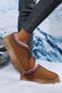 Chestnut Suede Contrast Print Plush Lined Snow Boots


		Step into comfort and style with its round-toe design and slip-on style
	
	
		Keep your feet warm during winter with the thermal plush-lined design
	
	
Shoes & BagsDalilly Designs BoutiqueChestnut Suede Contrast Print Plush Lined Snow Boots