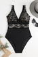 Lace V-Neck Sleeveless One-Piece Swimwear
Features: Lace
Chest pad: Removable padding
Underwire: No underwire
Stretch: Moderate stretch
Material composition: 80% polyester, 20% spandex
Care instructions: Ma0Dalilly Designs Boutique-Neck Sleeveless