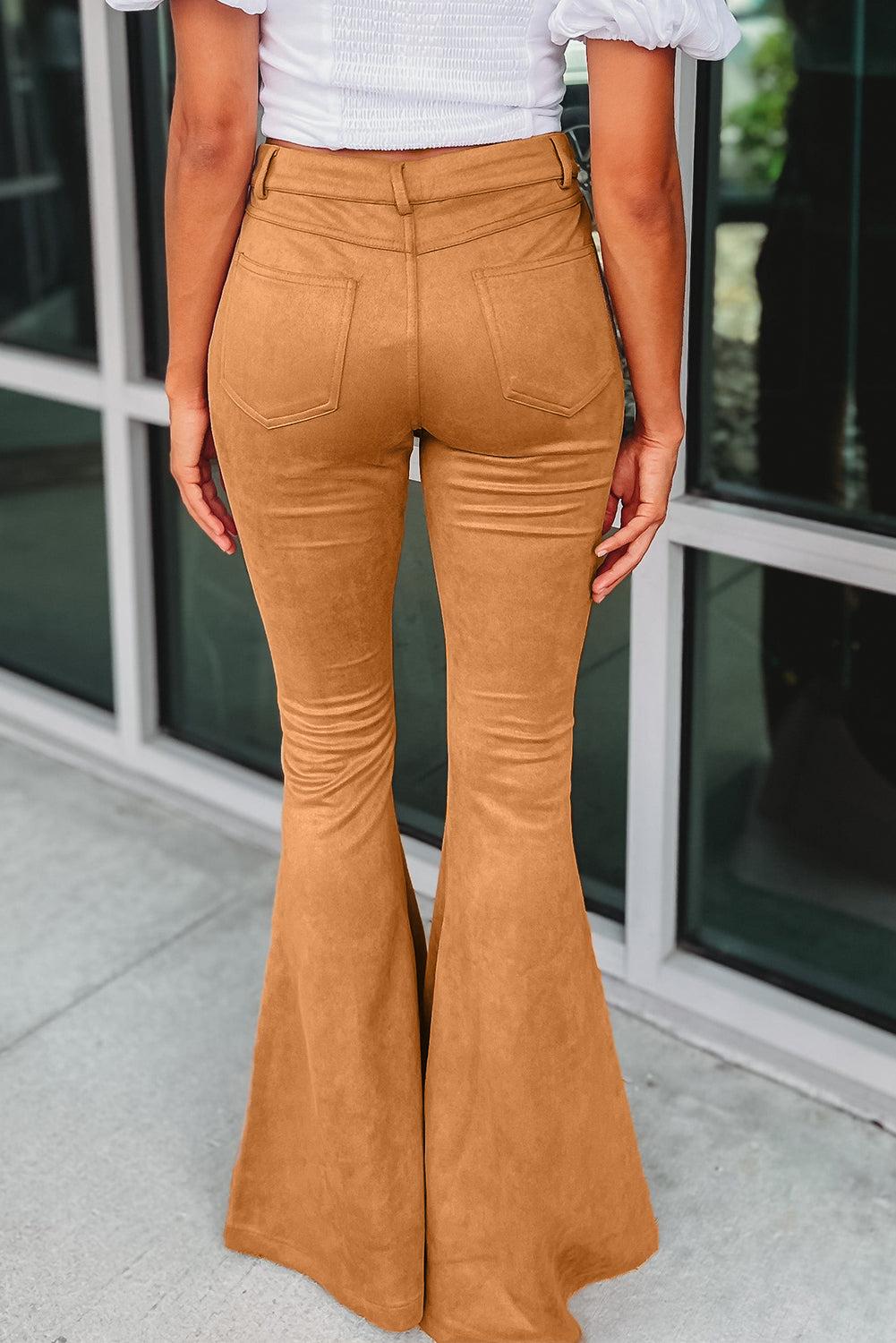 Brown Exposed Seam Flare Suede Pants with Pockets

The high-waist pants provide a chic and trendy appearance and elongate your legs
Crafted from premium suede fabric, exudes a touch of sophistication and elegance
BottomsDalilly Designs BoutiqueBrown Exposed Seam Flare Suede Pants