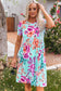 Sky Blue Short Sleeve High Waist Floral T-shirt Dress

		This short dress features a gorgeous floral print on a pretty blue background
	The babydoll body elongates and slims the waist
	Round neck, short sleeves, high DressesDalilly Designs BoutiqueSky Blue Short Sleeve High Waist Floral