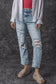 Navy Blue Light Wash Frayed Slim Fit High Waist Jeans


		We highly recommend these trendy light-wash jeans
	
	
		The high waistline paired with a slim fit makes your legs look longer
	
	
		The ripped design isBottomsDalilly Designs BoutiqueNavy Blue Light Wash Frayed Slim Fit High Waist Jeans