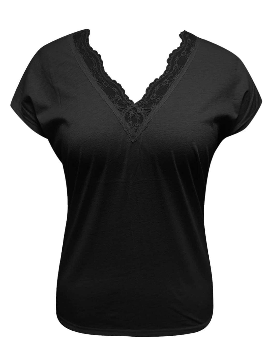 Full Size Lace Detail V-Neck Short Sleeve Blouse
Features: Lace Detail
Sheer: Opaque
Stretch: No stretch
Material composition: 100% cotton
Care instructions: Machine wash cold. Tumble dry low.
Imported


Size
US
TTopsDalilly Designs BoutiqueFull Size Lace Detail