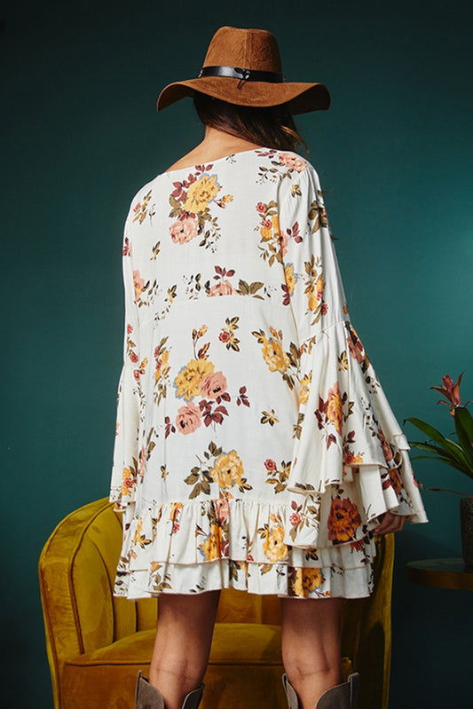 White Printed Floral Print Layered Sleeve Mini Dress

 Size Chart (CM)



Sizes 



Bust
 



Hem_Width
 



Shoulder
 



Sleeve_Length
 



Length
 





Relax
 



Relax
 



Relax
 



Relax
 



Relax
 





S
 DressesDalilly Designs BoutiqueWhite Printed Floral Print Layered Sleeve Mini Dress