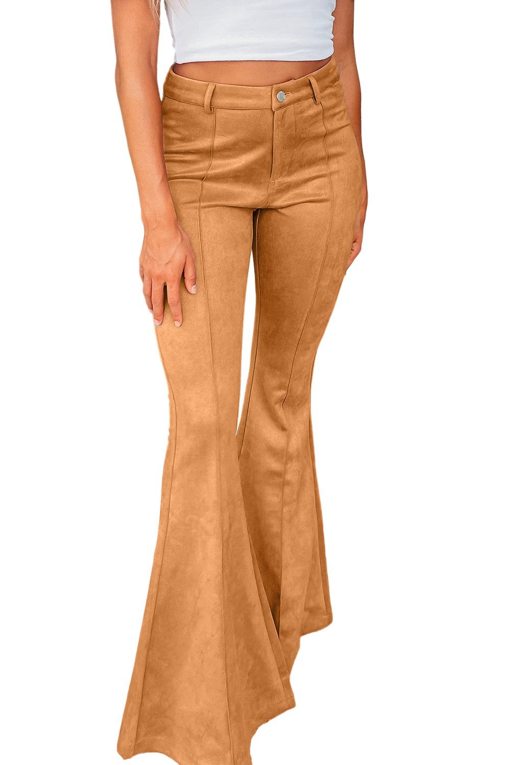 Brown Exposed Seam Flare Suede Pants with Pockets

The high-waist pants provide a chic and trendy appearance and elongate your legs
Crafted from premium suede fabric, exudes a touch of sophistication and elegance
BottomsDalilly Designs BoutiqueBrown Exposed Seam Flare Suede Pants