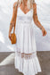 White Lace Splice Button Decor Spaghetti Strap Maxi Dress

Our Lace Splice Button Decor Spaghetti Strap Maxi Dress is giving us all the boho-babe vibes
We can't stop staring at that amazing crochet trim details
Perfect foDressesDalilly Designs BoutiqueWhite Lace Splice Button Decor Spaghetti Strap Maxi Dress