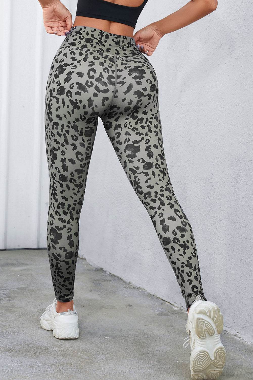 Gray Classic Leopard Print Active Leggings

	We are thrilled to bring you all our very own animal print leggings
		These leggings are so cute and the print is perfect
		We are pairing these with a solid tunBottomsDalilly Designs BoutiqueGray Classic Leopard Print Active Leggings