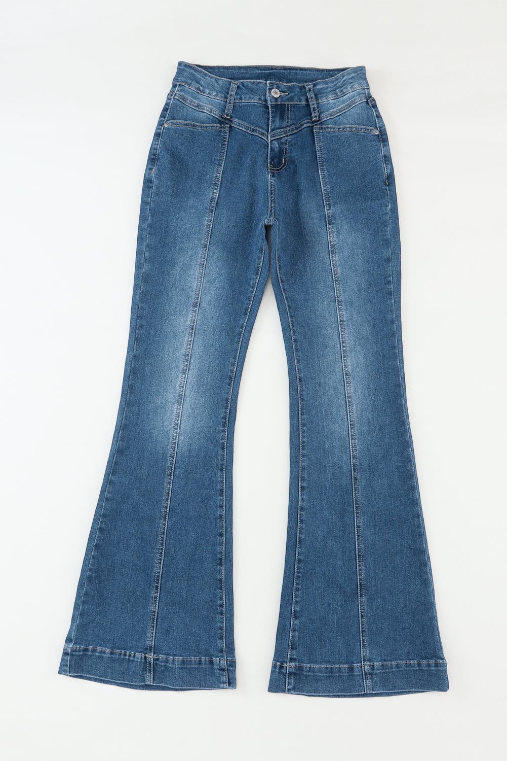 Blue High Waist Seam Stitching Pocket Flare Jeans


		Brighten up your wardrobe with our High Waist Seam Stitching Pocket Flare Jeans
	
	
		The high waistline is designed to visually elongate your legs
	
	
BottomsDalilly Designs BoutiqueBlue High Waist Seam Stitching Pocket Flare Jeans