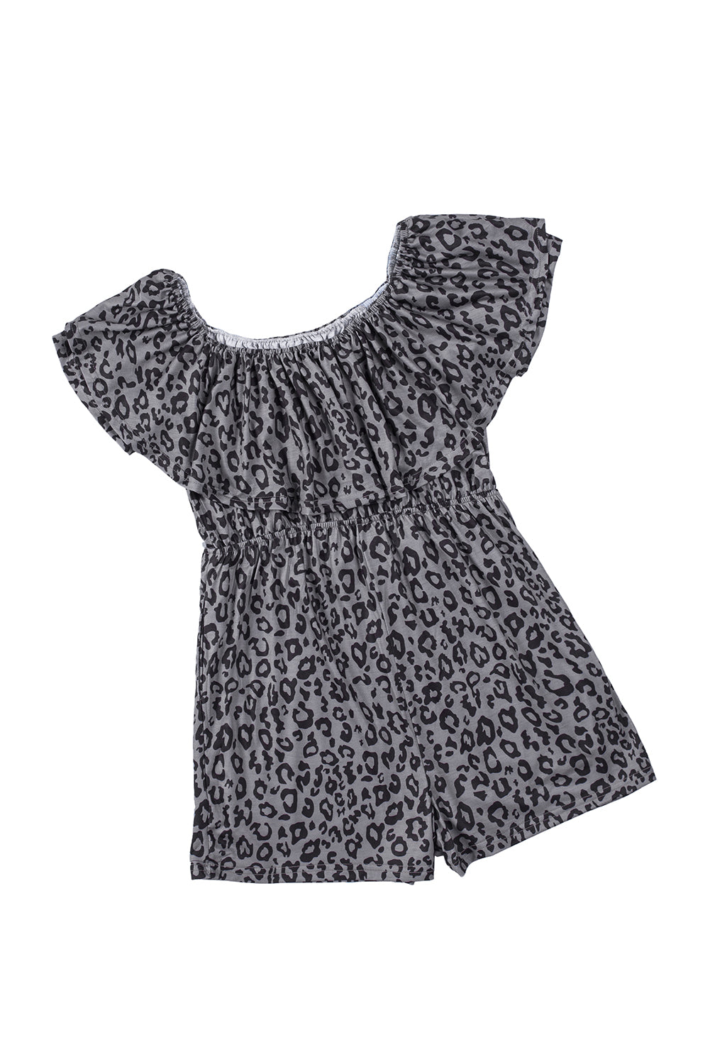 Leopard Off-Shoulder Romper with Pockets


		This ladies’ romper is classic and wild with animal print all over
	
	
		Off-shoulder design with elastic neckline, overlay bust, tunic waist and shorts boBottomsDalilly Designs Boutique-Shoulder Romper