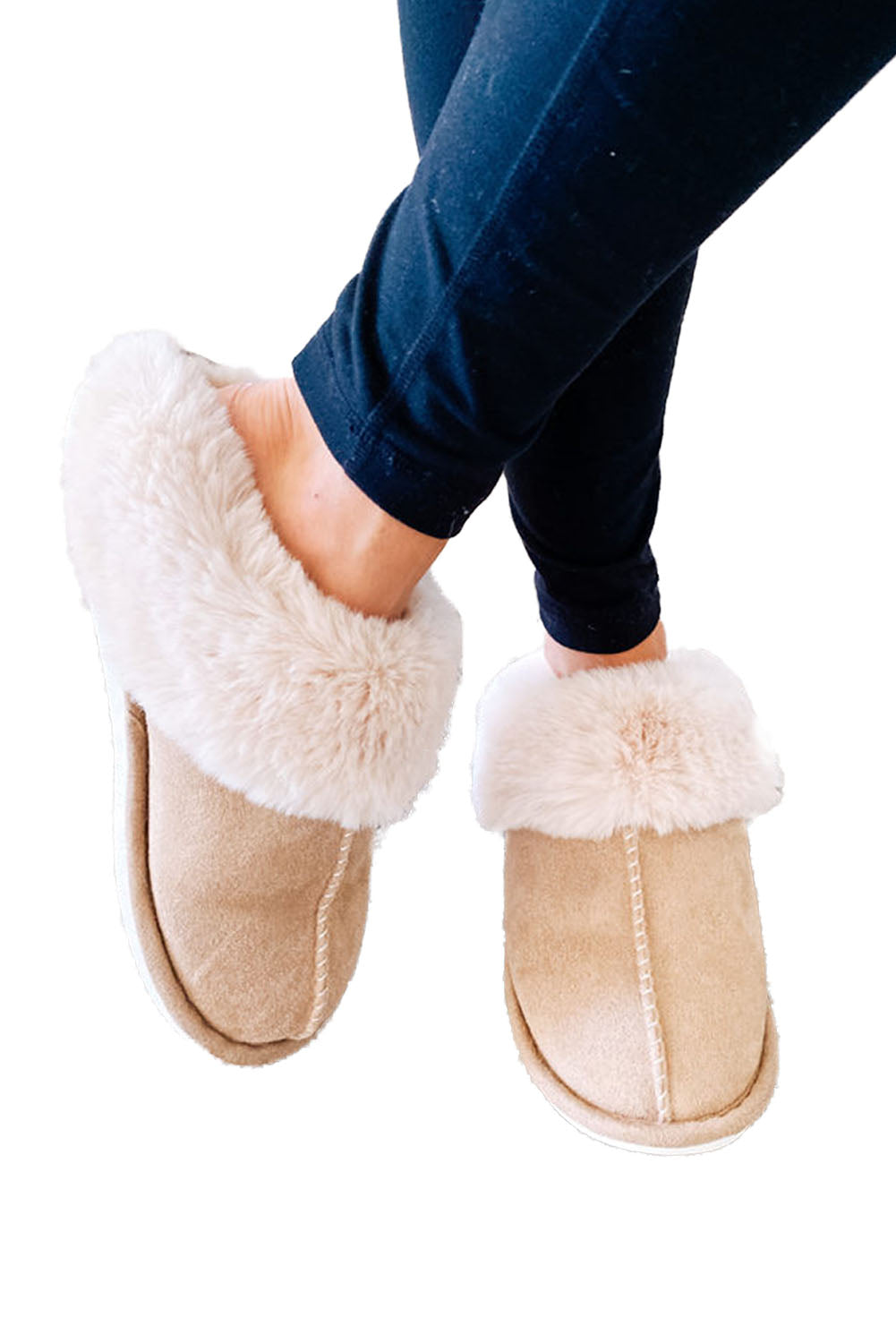 Pink  Faux Suede Plush Lined Slippers

	•Plush lined slippers provide a comfortable wearing
experience for wearers’ feet 


	•Featured a cut and sew design, allowing for
a more customized fit

ShoesDalilly Designs BoutiquePink Faux Suede Plush Lined Slippers