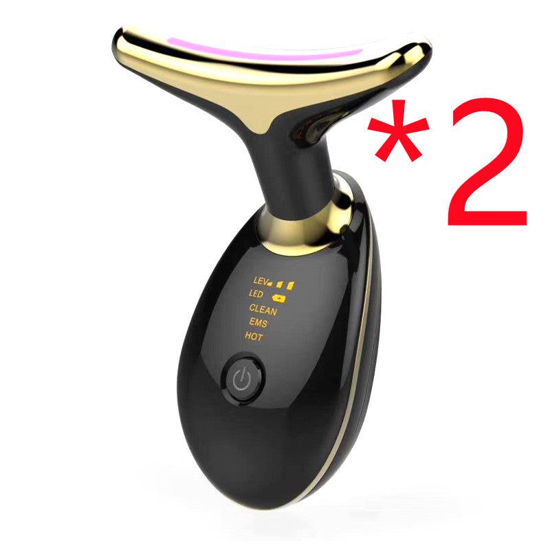 EMS Thermal Neck Lifting And Tighten Massager Electric Microcurrent Wr
 Overview:
 
 ★ Positive and negative ions: Using the principle of mutual attraction between positive and negative ions, the deep pores and dirt are output through AccessoriesDalilly Designs BoutiqueTighten Massager Electric Microcurrent Wrinkle Remover LED Photon Face Beauty Device