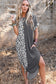 Gray Contrast Solid Leopard Short Sleeve T-shirt Dress with Slits

		This long dress is very friendly to all body shapes
	The leopard print and solid color splicing are stylish
	The roll-up sleeves are loved by people
	With side DressesDalilly Designs BoutiqueGray Contrast Solid Leopard Short Sleeve