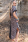 Gray Contrast Solid Leopard Short Sleeve T-shirt Dress with Slits

		This long dress is very friendly to all body shapes
	The leopard print and solid color splicing are stylish
	The roll-up sleeves are loved by people
	With side DressesDalilly Designs BoutiqueGray Contrast Solid Leopard Short Sleeve