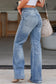 Light Blue High Rise Distressed Straight Leg Jeans

	


		Distressed detailing adds a trendy edge to these high rise jeans
	
	
		The straight leg silhouette creates a flattering and versatile fit, suitable foBottomsDalilly Designs BoutiqueLight Blue High Rise Distressed Straight Leg Jeans