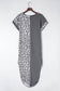 Gray Contrast Solid Leopard Short Sleeve T-shirt Dress with Slits

		This long dress is very friendly to all body shapes
	The leopard print and solid color splicing are stylish
	The roll-up sleeves are loved by people
	With side DressesDalilly Designs BoutiqueGray Contrast Solid Leopard Short Sleeve