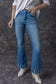 Sky Blue Slight Distressed Medium Wash Flare Jeans


		Designed for daily occasions, these stylish flared jeans won't let you down
	
	
		The high waistline is very flattering to bring a slender figure
	
	
		BottomsDalilly Designs BoutiqueSky Blue Slight Distressed Medium Wash Flare Jeans