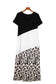 Black Leopard Color Block Side Slit T Shirt Maxi Dress

		This leopard dress is casual and comfortable for daily wear
	With side slits design, it adds a sexy touch to the dress
	The combination of leopard and color bloDressesDalilly Designs BoutiqueBlack Leopard Color Block Side Slit