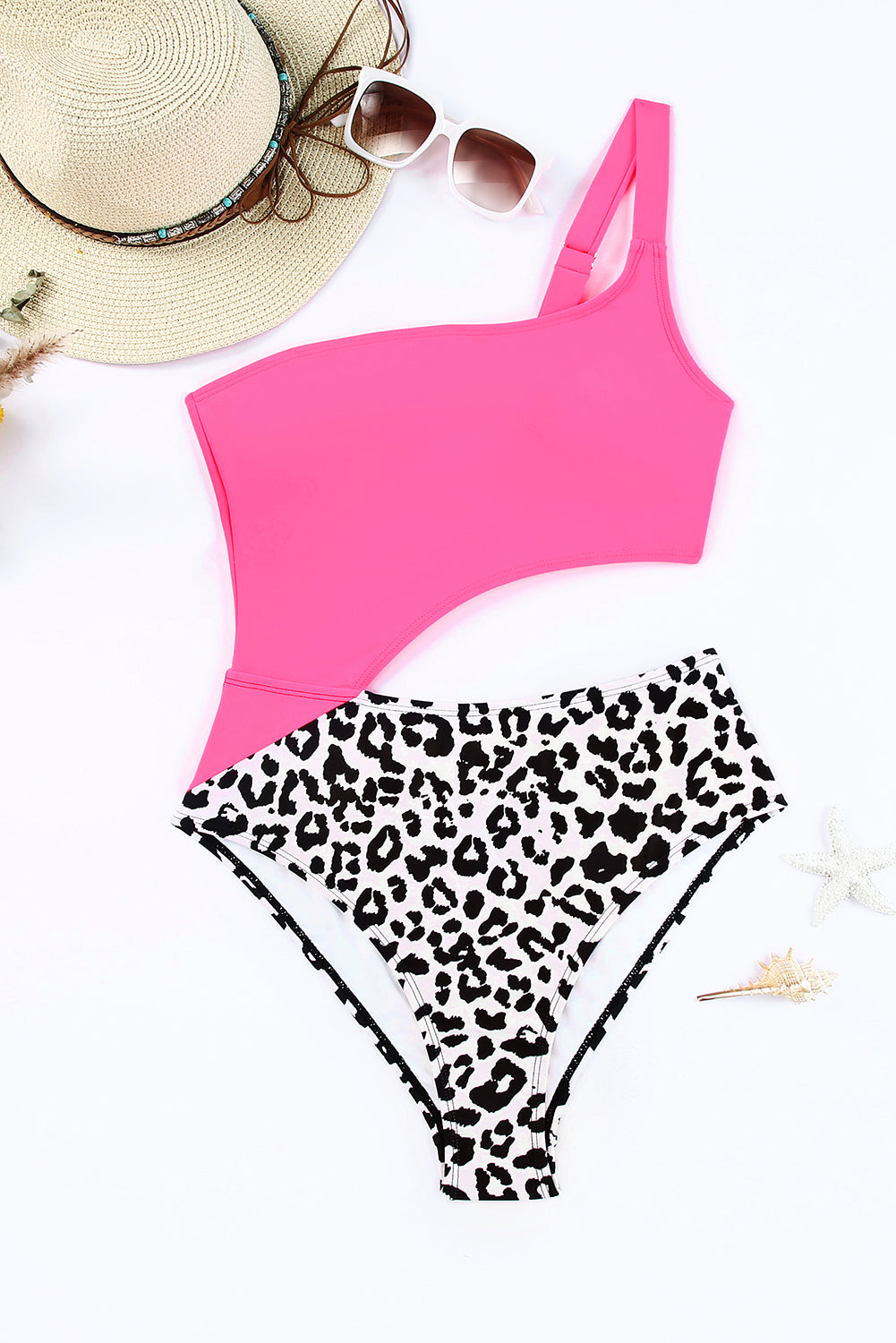 Rose Leopard Patchwork Asymmetric Cutout One Piece Swimsuit
 Size Chart (INCH)



Sizes 



Bust
 



Waist
 



Hip
 



Hem_Width
 





Relax
 



Relax
 



Relax
 



Relax
 





S
 



27.6
 



24.4
 



29.9
 



2Swimwear/One Piece SwimsuitDalilly Designs BoutiqueRose Leopard Patchwork Asymmetric Cutout