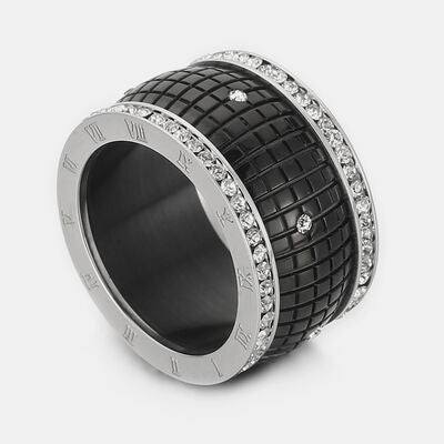 Inlaid Rhinestone Stainless Steel Ring
Pieces: 1-piece
Material: 18K gold-plated, Stainless steel, Rhinestone, Silver-plated, Black gold-plated
Care instructions: Avoid wearing during exercise, as sweat AccessoriesDalilly Designs BoutiqueInlaid Rhinestone Stainless Steel Ring