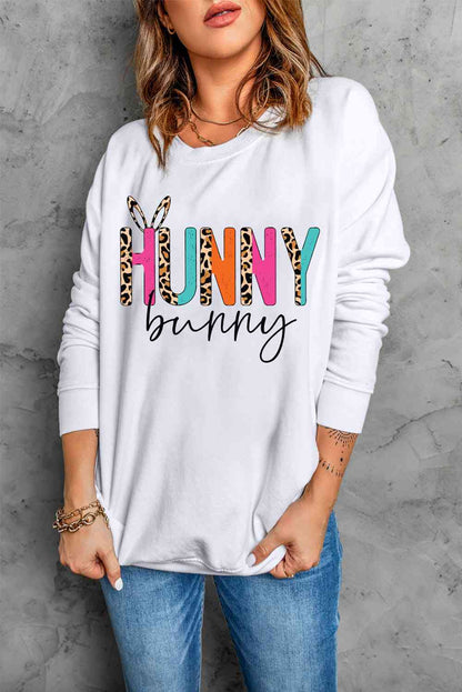 Easter HUNNY BUNNY Sweatshirt
Sizing category: Regular
Picture style: Studio
Pattern type: Graphic
Style: Casual
Features: Basic style
Neckline: Round neck
Length: Regular
Sleeve length: Long slTopsDalilly Designs BoutiqueEaster HUNNY BUNNY Sweatshirt