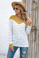 Striped Round Neck Long Sleeve T-Shirt
Features: Basic style
Sheer: Opaque
Stretch: Slightly stretchy
Material composition: 35% polyester, 65% cotton
Care instructions: Machine wash cold. Tumble dry low.TopsDalilly Designs BoutiqueStriped Round Neck Long Sleeve