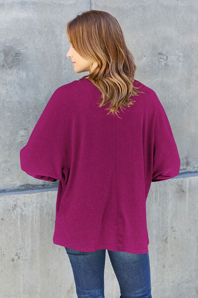 Double Take Full Size Round Neck Long Sleeve T-Shirt
Features: Basic style
Sheer: Opaque
Stretch: Slightly stretchy
Material composition: 95% polyester, 5% elastane
Care instructions: Machine wash cold. Tumble dry lowTopsDalilly Designs BoutiqueFull Size Round Neck Long Sleeve