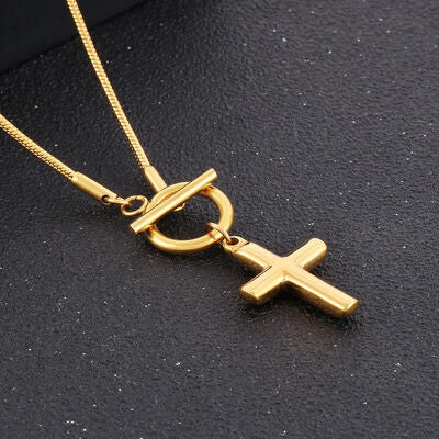 Cross Pendant Stainless Steel Necklace
Pieces: 1-piece
Material: Stainless steel, Silver-plated, Gold-plated
Care instructions: Avoid wearing during exercise, as sweat will react with the jewelry to prodAccessoriesDalilly Designs BoutiqueCross Pendant Stainless Steel Necklace