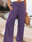 Full Size Smocked Waist Wide Leg Pants
Features: Pocketed, Smocked
Sheer: Opaque
Material composition: 95% polyester, 5%spandex
Care instructions: Machine wash cold. Tumble dry low.
Imported
Product measBottomsDalilly Designs BoutiqueFull Size Smocked Waist Wide Leg Pants