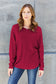 Double Take Full Size Round Neck Long Sleeve T-Shirt
Features: Basic style
Sheer: Opaque
Stretch: Slightly stretchy
Material composition: 95% polyester, 5% elastane
Care instructions: Machine wash cold. Tumble dry lowTopsDalilly Designs BoutiqueFull Size Round Neck Long Sleeve