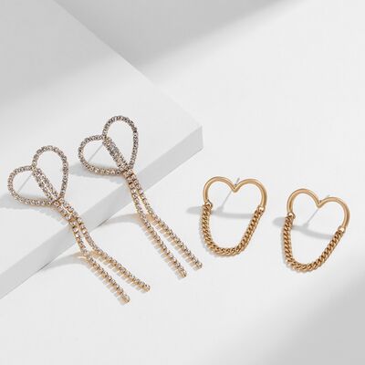 Heart Shape Gold-Plated Alloy Earrings
Pieces: 1-piece
Material: Alloy, Gold-plated
Care instructions: Avoid wearing during exercise, as sweat will react with the jewelry to produce silver chloride and cAccessoriesDalilly Designs BoutiqueHeart Shape Gold-Plated Alloy Earrings