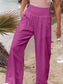 Full Size Smocked Waist Wide Leg Pants
Features: Pocketed, Smocked
Sheer: Opaque
Material composition: 95% polyester, 5%spandex
Care instructions: Machine wash cold. Tumble dry low.
Imported
Product measBottomsDalilly Designs BoutiqueFull Size Smocked Waist Wide Leg Pants