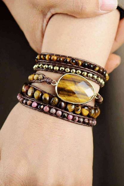 Natural Stone Layered Bracelet
Tip: The patterns and colors of natural stones will not be exactly the same for each piece. Please refer to the actual product for an accurate representation.
StyleAccessoriesDalilly Designs BoutiqueNatural Stone Layered Bracelet