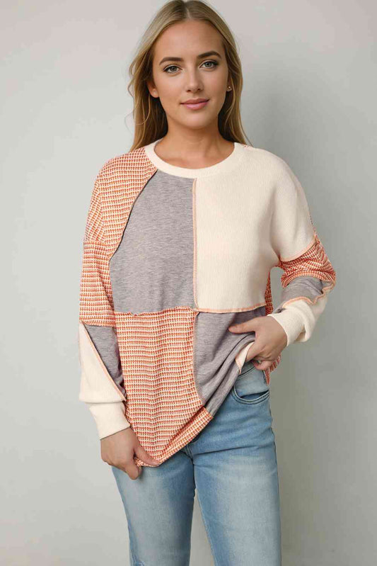 Color Block Exposed Seam Sweatshirt
Features: Basic style
Sheer: Opaque
Stretch: Moderate stretch
Material composition: 85% polyester, 15% elastane
Care instructions: Machine wash cold. Tumble dry lowTopsDalilly Designs BoutiqueColor Block Exposed Seam Sweatshirt