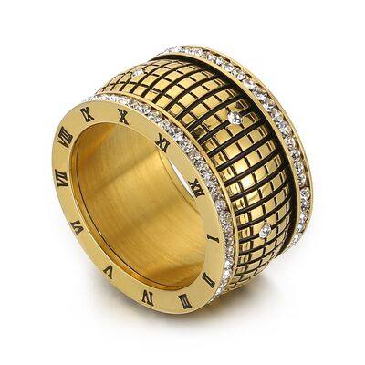 Inlaid Rhinestone Stainless Steel Ring
Pieces: 1-piece
Material: 18K gold-plated, Stainless steel, Rhinestone, Silver-plated, Black gold-plated
Care instructions: Avoid wearing during exercise, as sweat AccessoriesDalilly Designs BoutiqueInlaid Rhinestone Stainless Steel Ring