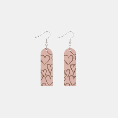 Heart Pattern Wooden Dangle Earrings
Pieces: 1-piece
Material: Iron, Wood
Care instructions: Avoid wearing during exercise, as sweat will react with the jewelry to produce silver chloride and copper suAccessoriesDalilly Designs BoutiqueHeart Pattern Wooden Dangle Earrings