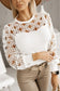 Hollowed Floral Lace Spliced Long Sleeve Blouse
Features: Cutout
Sheer: Opaque
Stretch: No stretch
Material composition: 100% polyester
Care instructions: Machine wash cold. Tumble dry low.
Imported
Product measuTopsDalilly Designs BoutiqueHollowed Floral Lace Spliced Long Sleeve Blouse