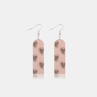 Heart Pattern Wooden Dangle Earrings
Pieces: 1-piece
Material: Iron, Wood
Care instructions: Avoid wearing during exercise, as sweat will react with the jewelry to produce silver chloride and copper suAccessoriesDalilly Designs BoutiqueHeart Pattern Wooden Dangle Earrings