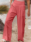 Full Size Smocked Waist Wide Leg Pants
Features: Pocketed, Smocked
Sheer: Opaque
Material composition: 95% polyester, 5%spandex
Care instructions: Machine wash cold. Tumble dry low.
Imported
Product measBottomsDalilly Designs BoutiqueFull Size Smocked Waist Wide Leg Pants