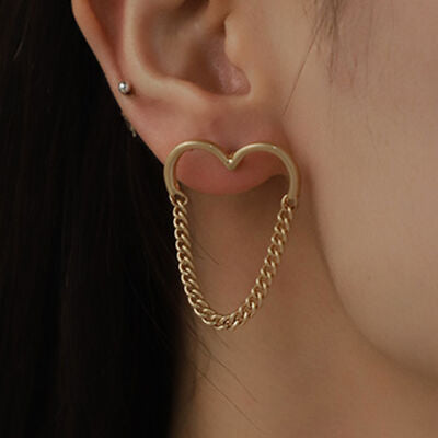 Heart Shape Gold-Plated Alloy Earrings
Pieces: 1-piece
Material: Alloy, Gold-plated
Care instructions: Avoid wearing during exercise, as sweat will react with the jewelry to produce silver chloride and cAccessoriesDalilly Designs BoutiqueHeart Shape Gold-Plated Alloy Earrings