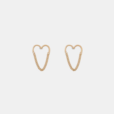 Heart Shape Gold-Plated Alloy Earrings
Pieces: 1-piece
Material: Alloy, Gold-plated
Care instructions: Avoid wearing during exercise, as sweat will react with the jewelry to produce silver chloride and cAccessoriesDalilly Designs BoutiqueHeart Shape Gold-Plated Alloy Earrings