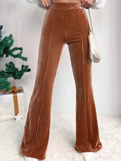 Ribbed High Waist Bootcut Pants
Features: Basic style
Sheer: Opaque
Material composition: 95% polyester, 5% spandex
Care instructions: Machine wash cold. Tumble dry low.
Imported
Product measuremeBottomsDalilly Designs BoutiqueRibbed High Waist Bootcut Pants