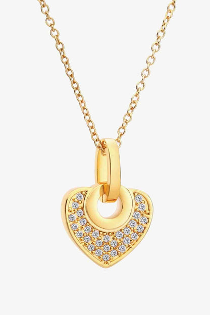 Crystal Heart Pendant Necklace
Picture style: Ghost mannequin
Features: Heart pendant
Material: Copper, crystal
Care: Avoid wearing during exercise, as sweat will react with the jewelry to producAccessoriesDalilly Designs BoutiqueCrystal Heart Pendant Necklace