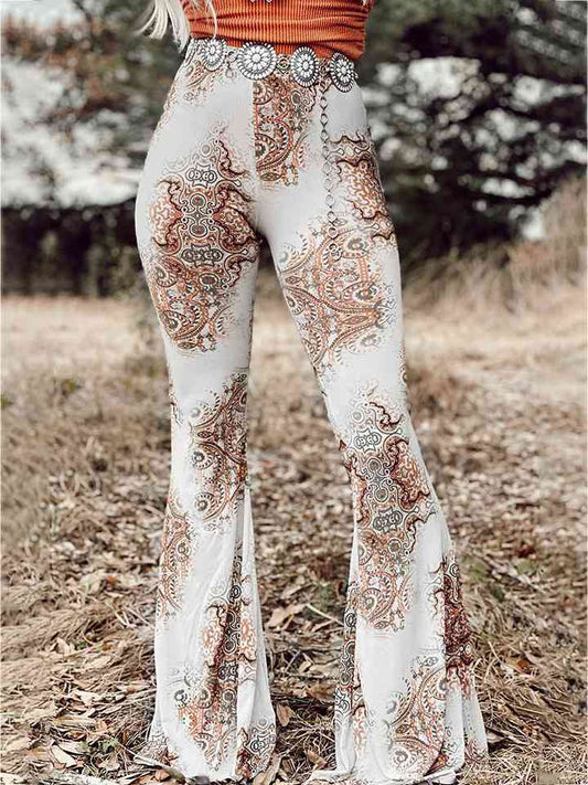 Printed Bodyline Flare Pants
Features: Pocketed
Sheer: Opaque
Stretch: Slightly stretchy
Material composition: 95% polyester, 5% elastane
Care instructions: Machine wash cold. Tumble dry low.
IBottomsDalilly Designs BoutiquePrinted Bodyline Flare Pants