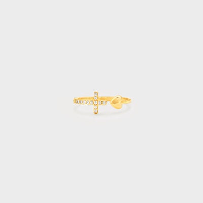 Heart Shape Cross Inlaid Zircon Open Ring
Tip: This product does not include cards
Pieces: 1-piece
Material: 18K gold-plated, 925 sterling silver, Zircon, Rose gold-plated
Care instructions: Avoid wearing dAccessoriesDalilly Designs BoutiqueHeart Shape Cross Inlaid Zircon Open Ring