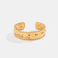 18K Gold-Plated Stainless Steel Bracelet
Pieces: 1-piece
Material: 18K gold-plated, Stainless steel
Care instructions: Avoid wearing during exercise, as sweat will react with the jewelry to produce silver AccessoriesDalilly Designs Boutique18K Gold-Plated Stainless Steel Bracelet