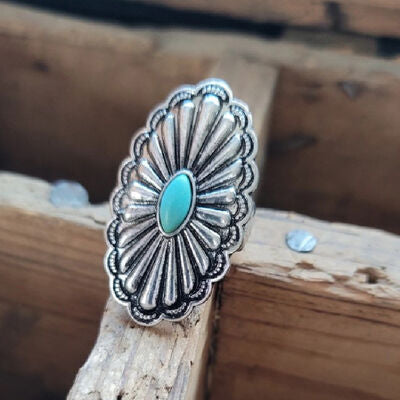 Flower Shape Artificial Turquoise Ring
Pieces: 1-piece
Material: Artificial turquoise, Alloy, Silver-plated
Care instructions: Avoid wearing during exercise, as sweat will react with the jewelry to produAccessoriesDalilly Designs BoutiqueFlower Shape Artificial Turquoise Ring