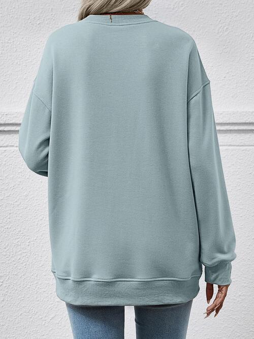 Round Neck Long Sleeve Sweatshirt
Features: Basic style
Sheer: Opaque
Stretch: No stretch
Material composition: 100% polyester
Care instructions: Machine wash cold. Tumble dry low.
Imported
Product Dalilly Designs BoutiqueRound Neck Long Sleeve Sweatshirt