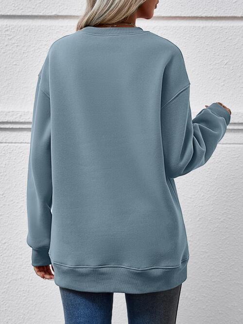 Graphic Round Neck Dropped Shoulder Sweatshirt
Features: Basic style
Sheer: Opaque
Stretch: No stretch
Material composition: 100% polyester
Care instructions: Machine wash cold. Tumble dry low.
Imported
Product TopsDalilly Designs BoutiqueGraphic Round Neck Dropped Shoulder Sweatshirt