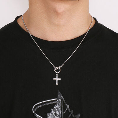 Cross Pendant Stainless Steel Necklace
Pieces: 1-piece
Material: Stainless steel, Silver-plated, Gold-plated
Care instructions: Avoid wearing during exercise, as sweat will react with the jewelry to prodAccessoriesDalilly Designs BoutiqueCross Pendant Stainless Steel Necklace