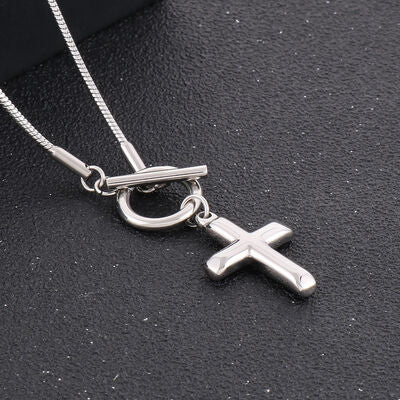 Cross Pendant Stainless Steel Necklace
Pieces: 1-piece
Material: Stainless steel, Silver-plated, Gold-plated
Care instructions: Avoid wearing during exercise, as sweat will react with the jewelry to prodAccessoriesDalilly Designs BoutiqueCross Pendant Stainless Steel Necklace